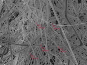 By using our EP-6, the average fiber diameter less than 2.2μm.