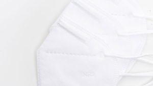 An image of N95 masks that used water electret masterbatch material inside.