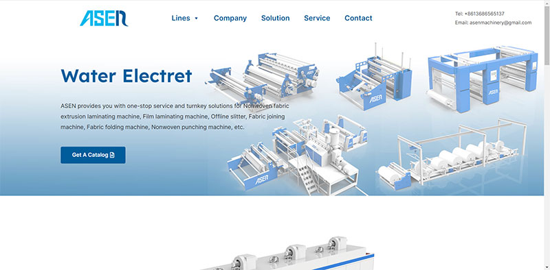 ASEN water electret-charing machine line